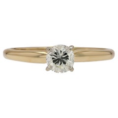 Vintage VVS2 Diamond Solitaire Engagement Ring