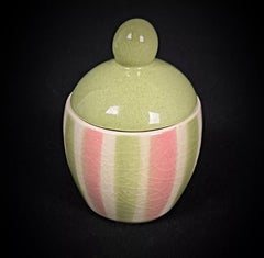 Vintage W. Goebel Mustard Pot – Enameled & Crackled Glaze, West Germany - 2Y374