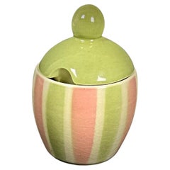 Vintage W. Goebel Mustard Pot – Enameled & Crackled Glaze, West Germany - 2Y374