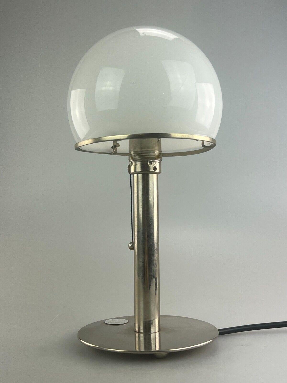 German Vintage WA 24 Table Lamp by Wilhelm Wagenfeld for Tecnolumen Mushroom Bauhaus