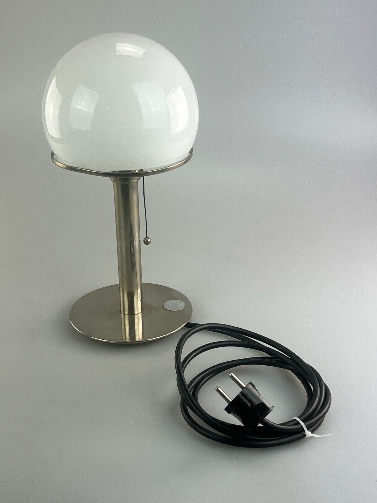 Metal Vintage WA 24 Table Lamp by Wilhelm Wagenfeld for Tecnolumen Mushroom Bauhaus