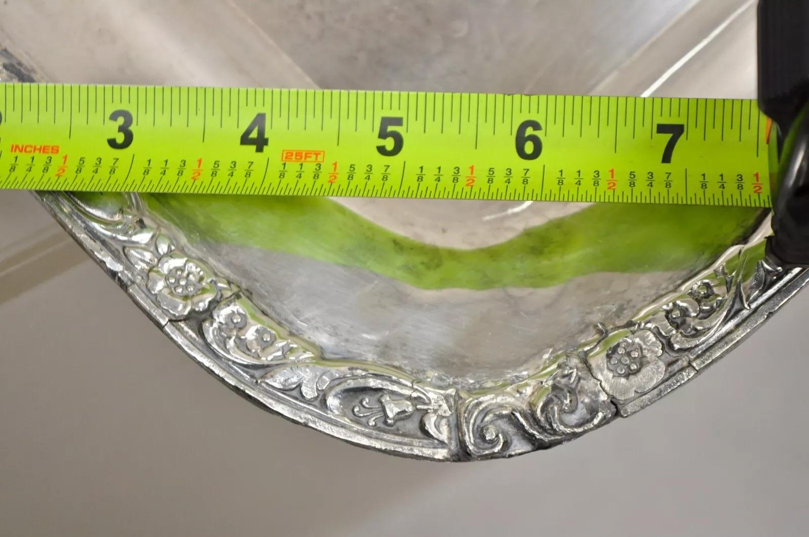 Vintage WA Rogers Victorian Rose 992 Bandeja de plata plateada para servir siglo XX en venta