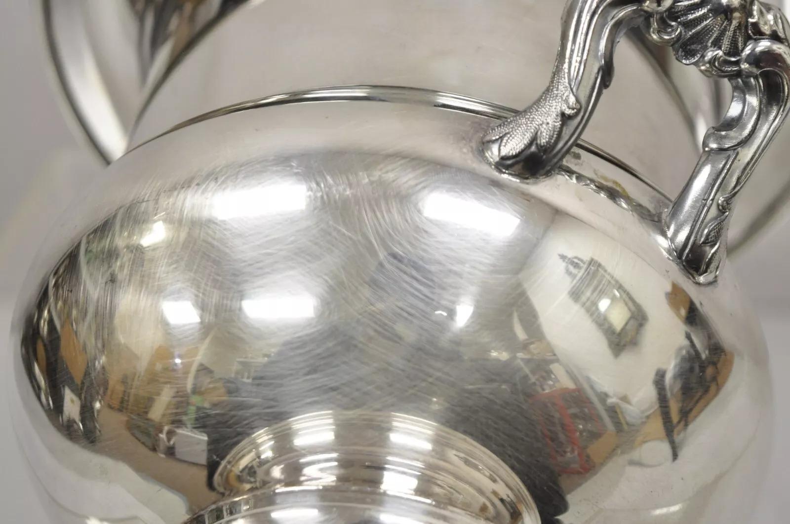Vintage WA Rogers viktorianischen Silber Platte Trophäe Cup Champagner Chiller Eiskübel im Angebot 2