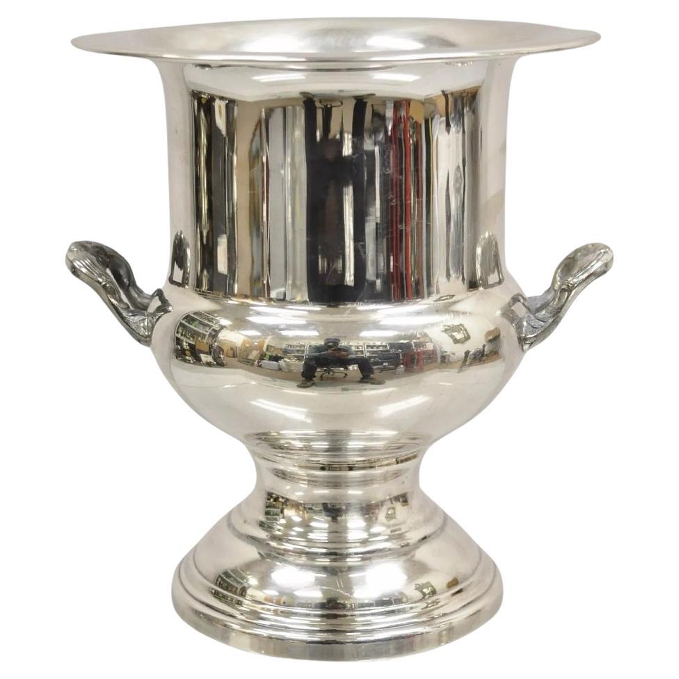 Vintage WA Rogers Copa trofeo victoriana de chapa de plata Cubitera enfriadora de champán