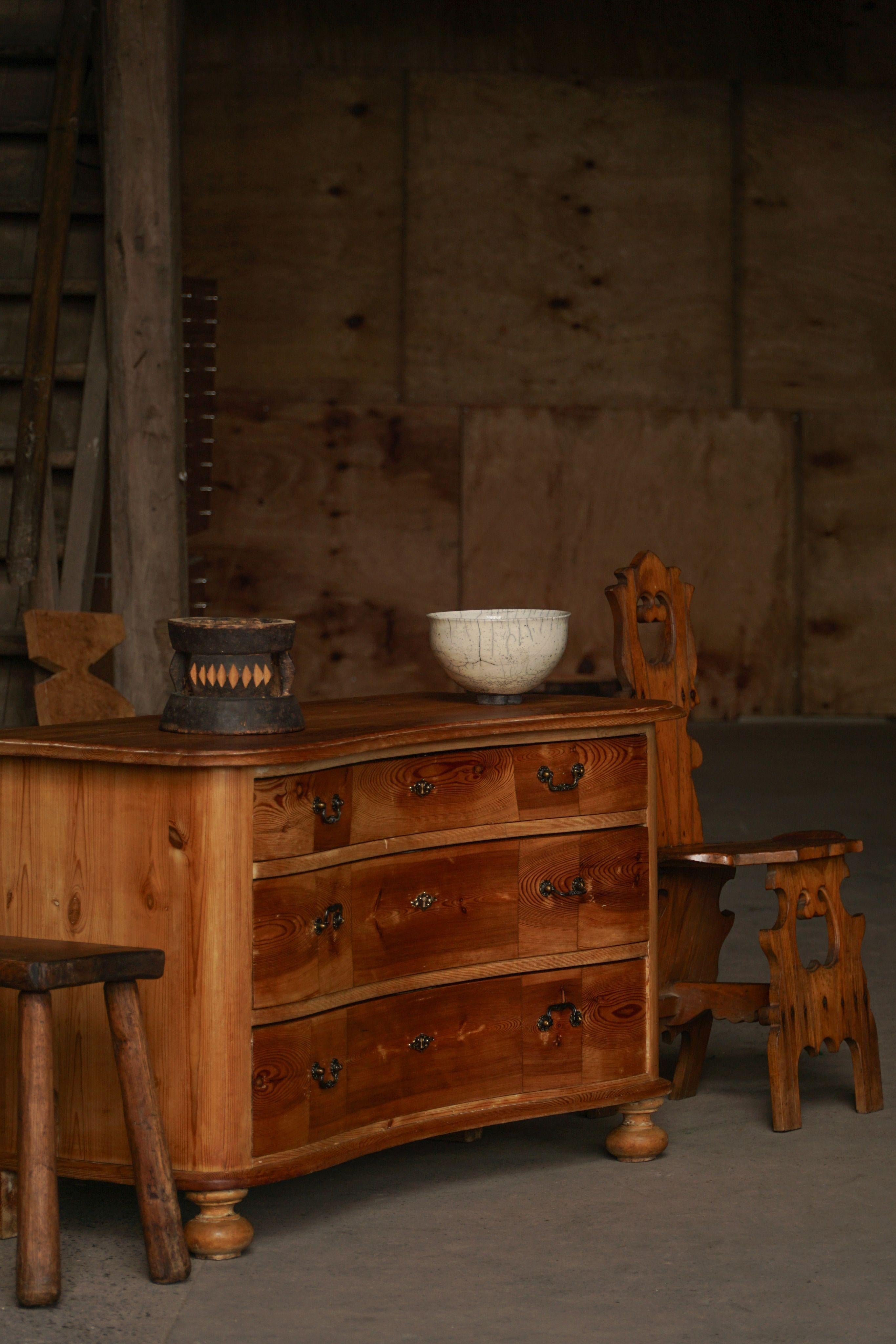 Chaise de salle à manger vintage de style Wabi Sabi en Wood Wood patiné, milieu du siècle, Italie en vente 6