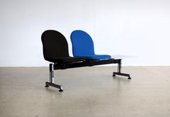 vintage waiting room sofa  sofa  2 seater with table