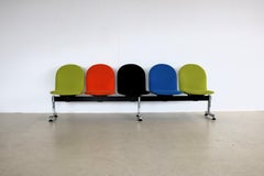 vintage waiting room sofa  sofa  5 seater