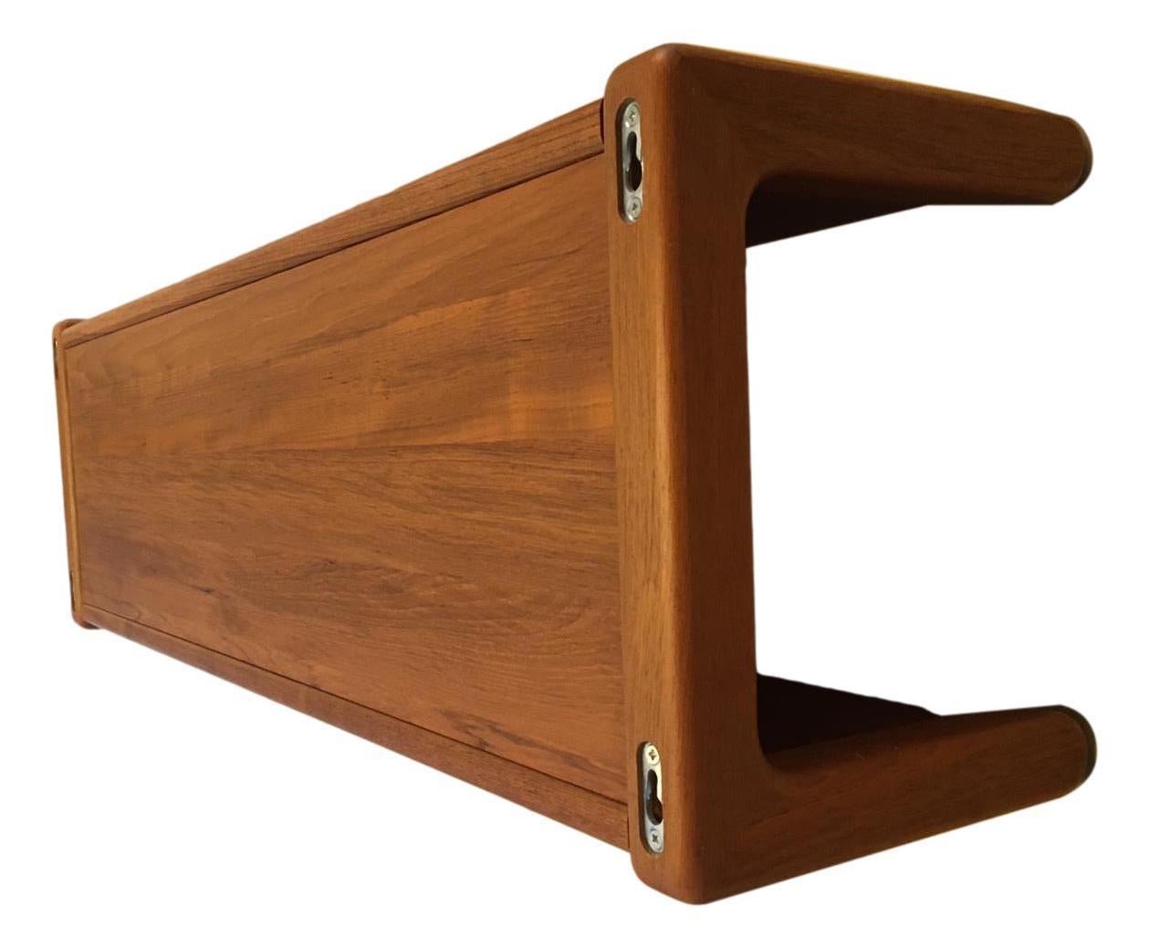 Vintage Wall Bookshelf by Dyrlund, Denmark, 1960s For Sale at 1stDibs