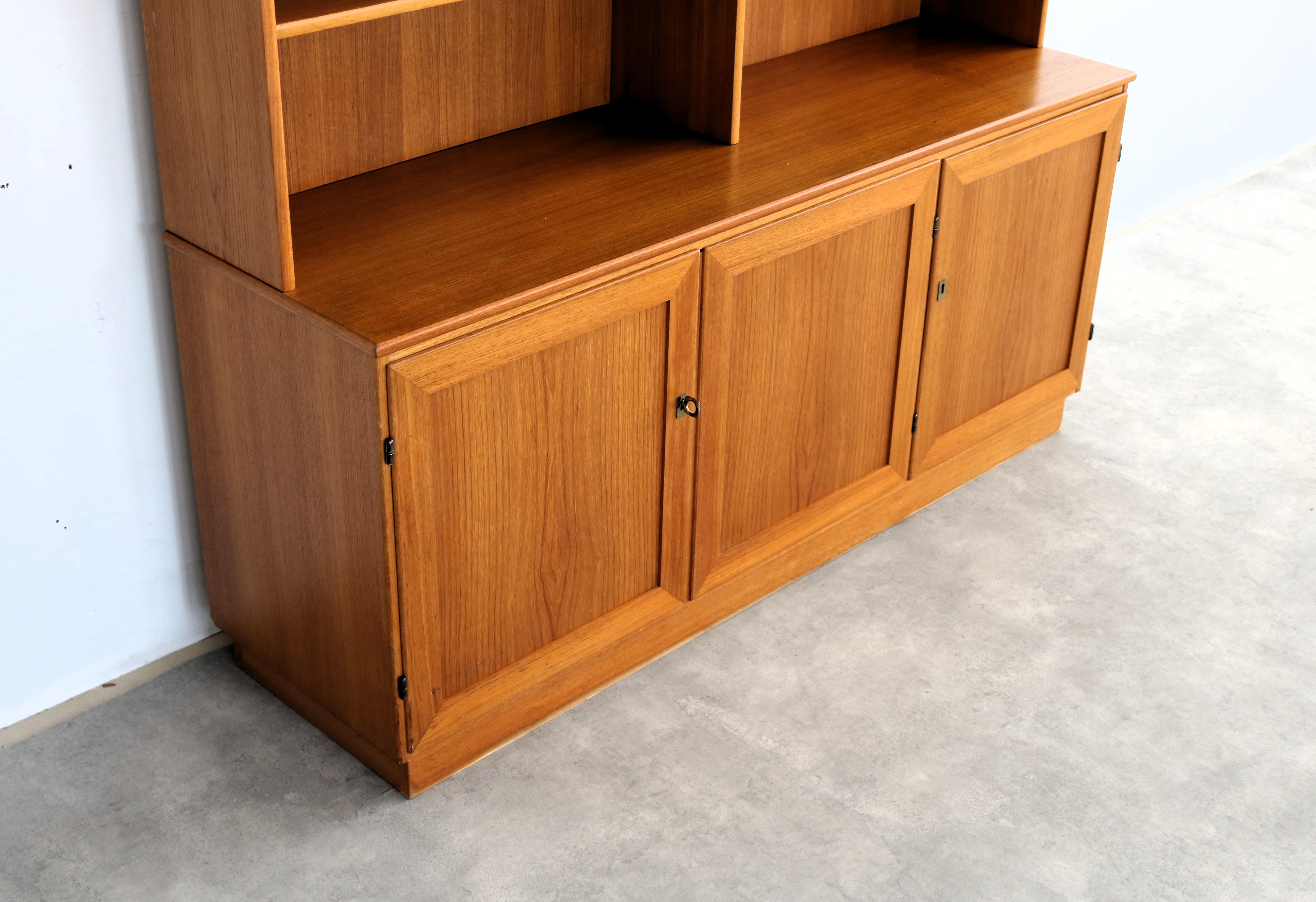 Mid-20th Century vintage wall cabinet  bookcase  1960s  Swedish For Sale