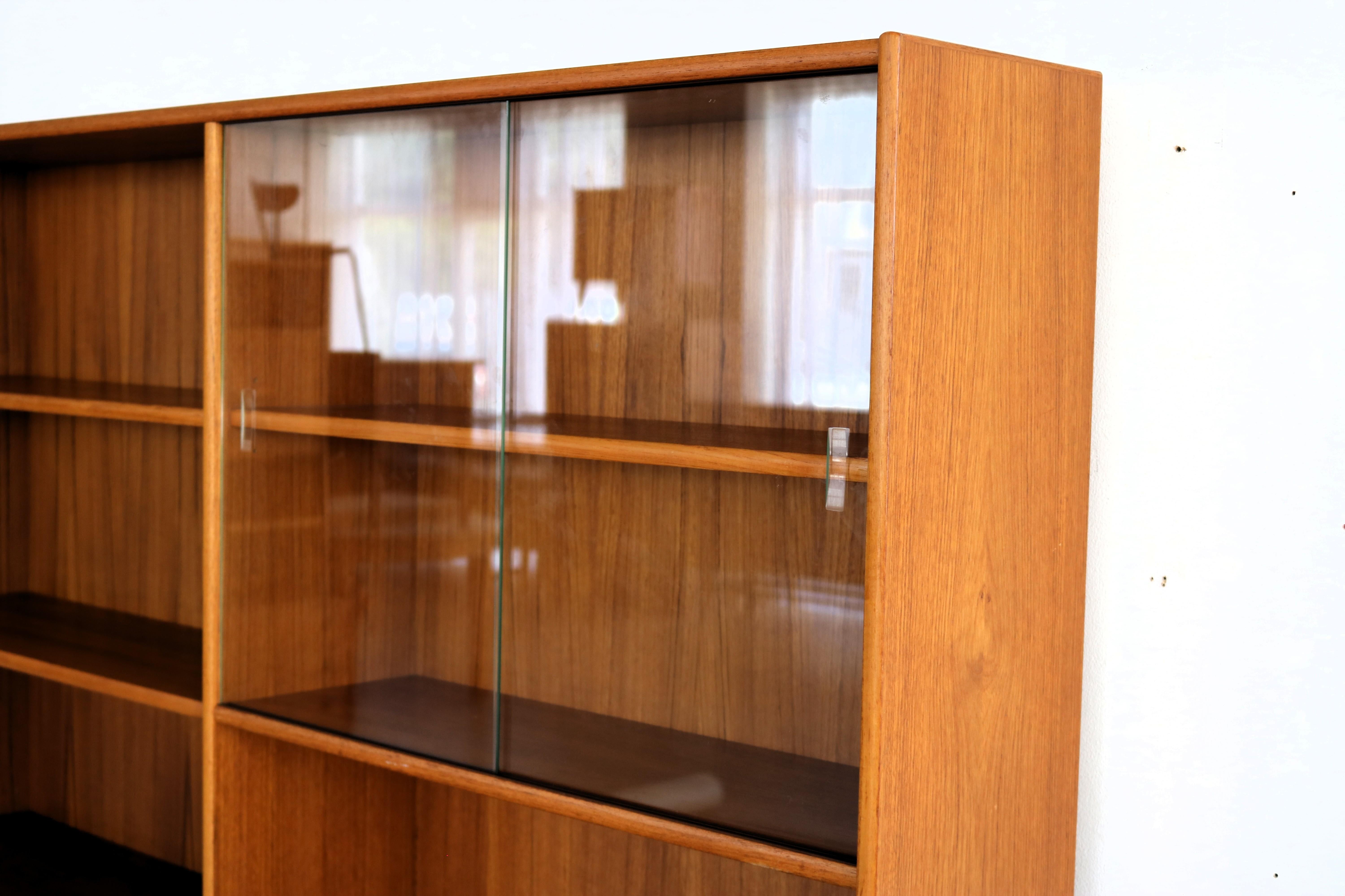 vintage wall cabinet  bookcase  1960s  Swedish For Sale 2