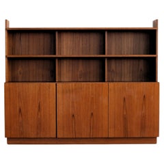 Vintage Wall Cabinet Bookcase 60s Danish