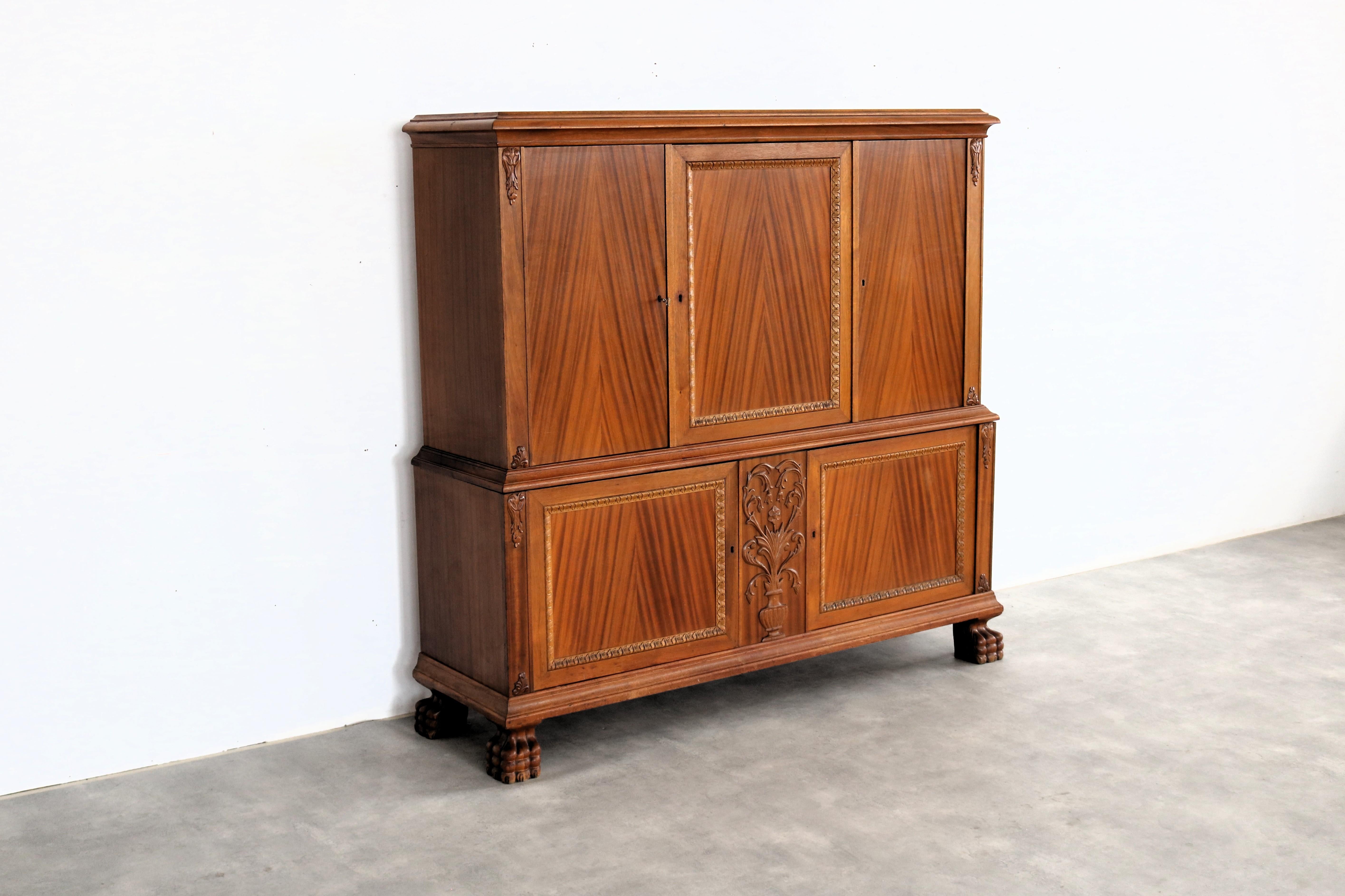armario de pared vintage  highboard  1950s  Suecia en Bueno estado para la venta en Lemmer, NL