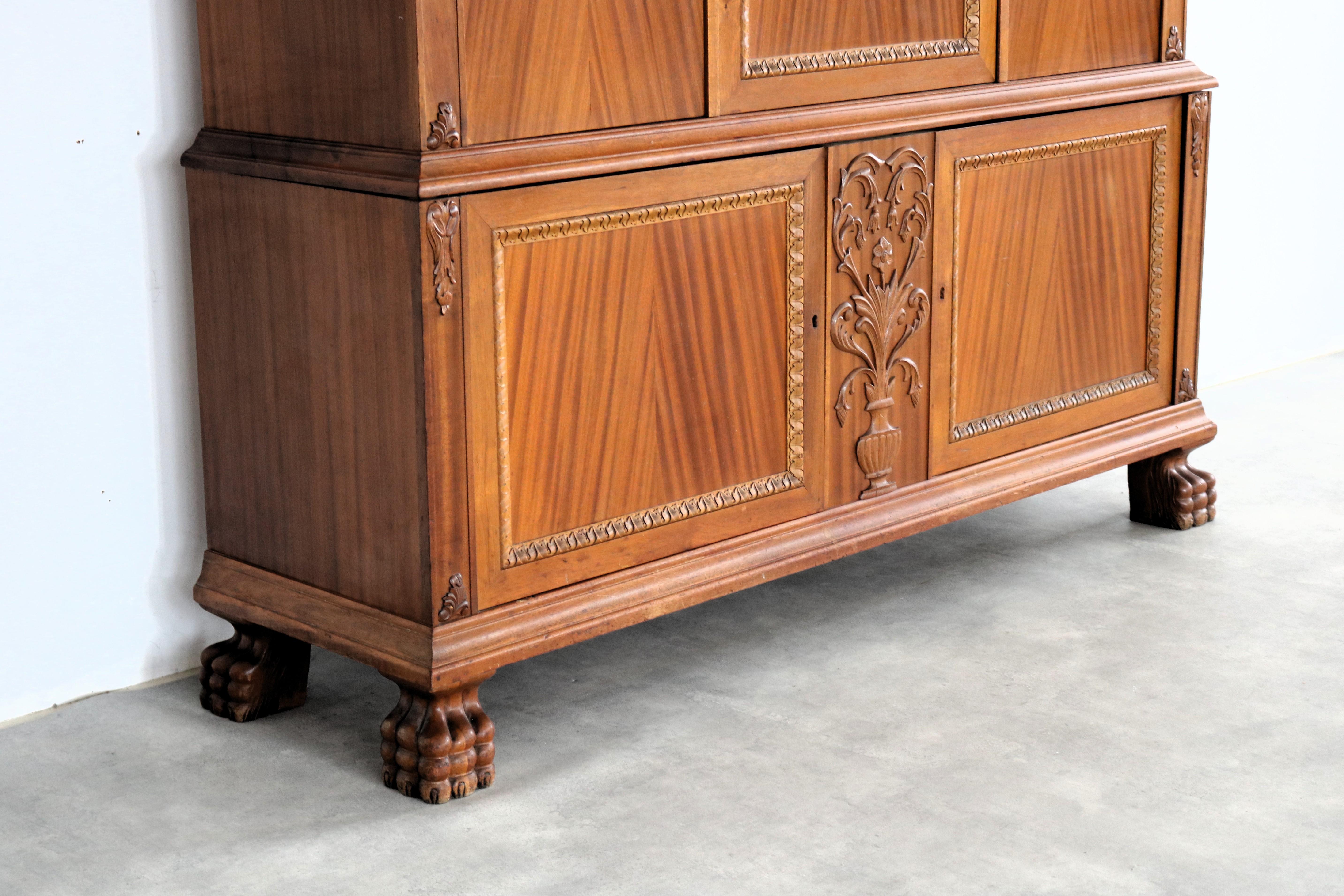 armario de pared vintage  highboard  1950s  Suecia mediados del siglo XX en venta