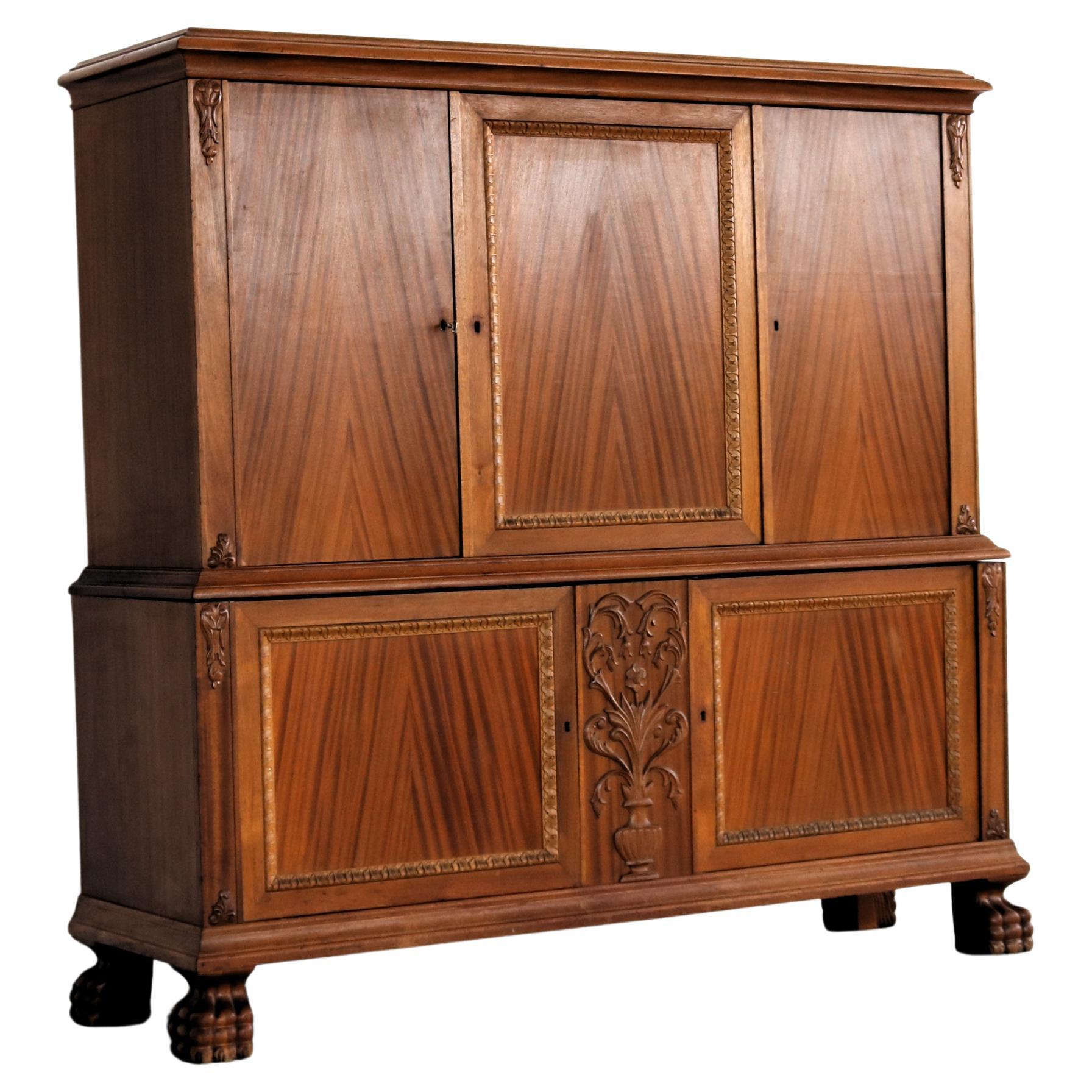 armario de pared vintage  highboard  1950s  Suecia