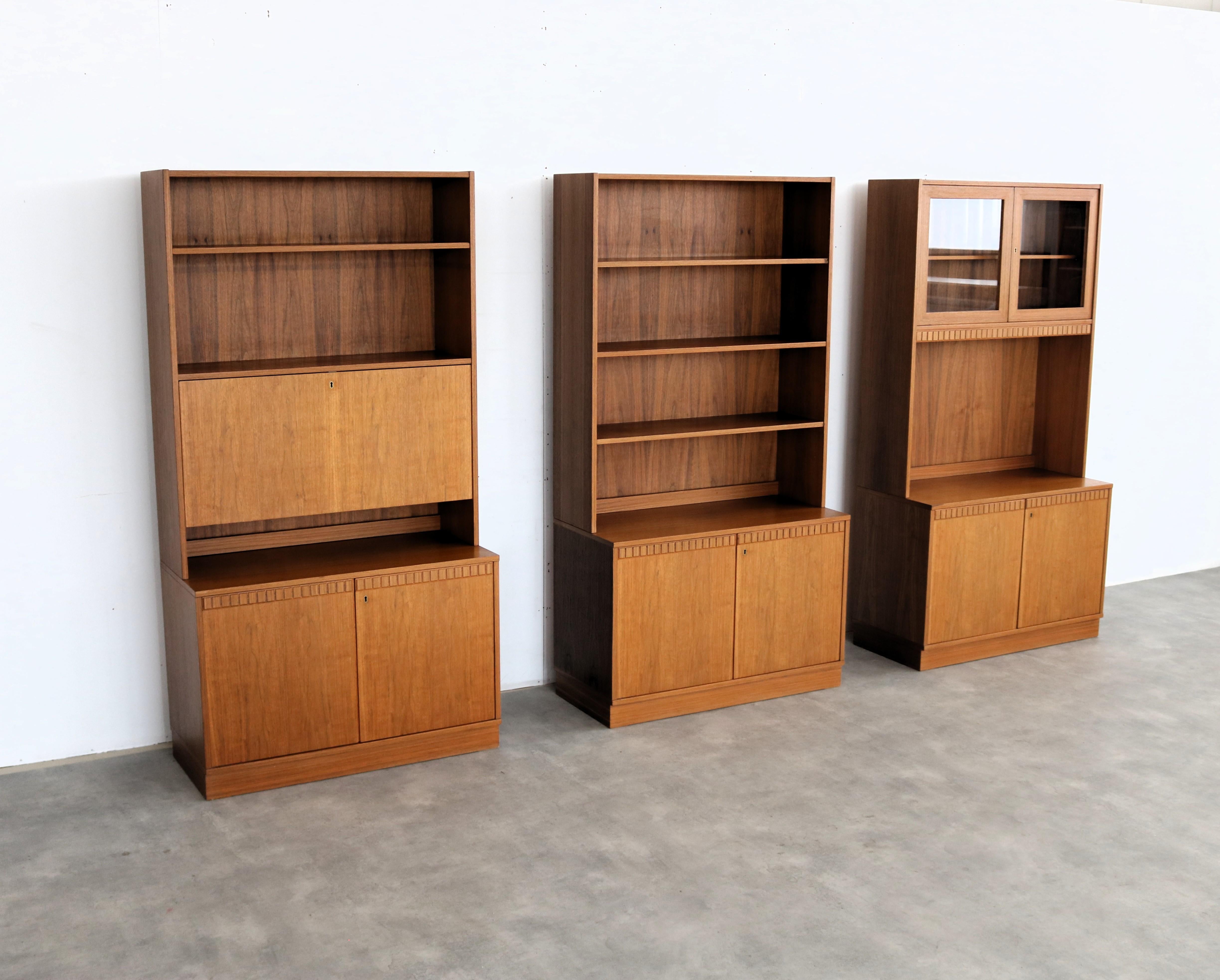 Vintage wall cabinets  wall unit  1960s  Swedish For Sale 10
