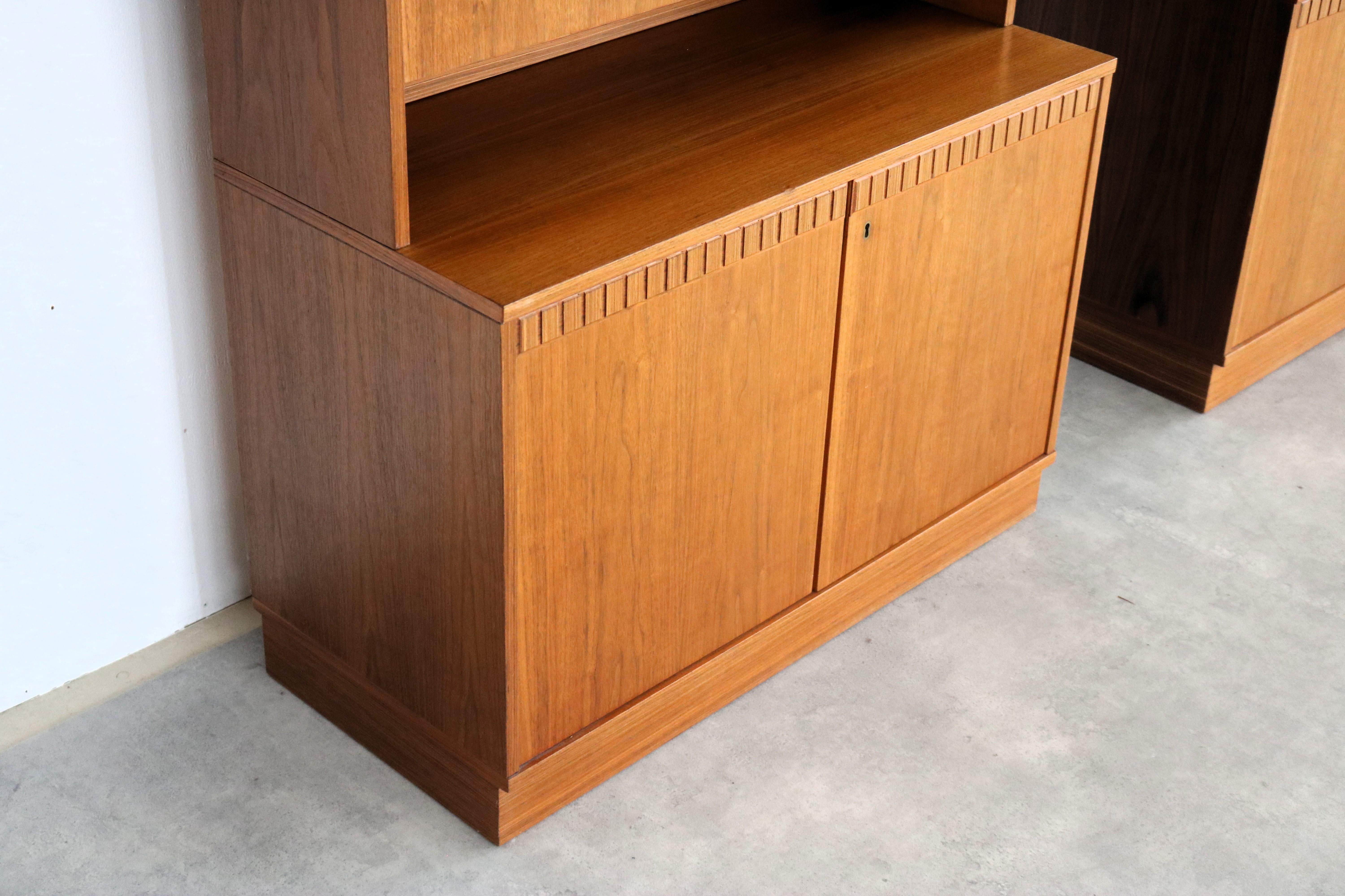 Mid-20th Century Vintage wall cabinets  wall unit  1960s  Swedish For Sale