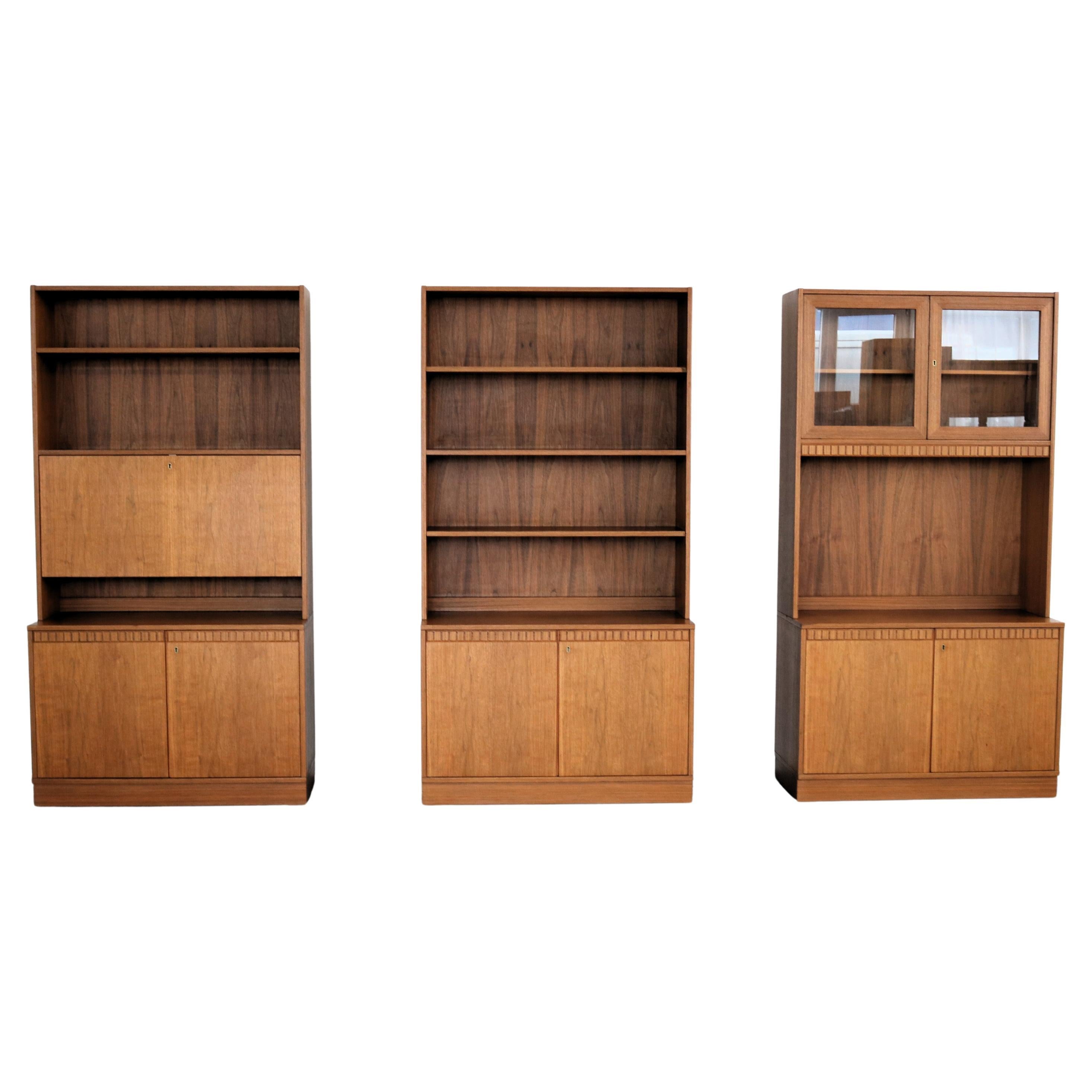 Vintage wall cabinets  wall unit  1960s  Swedish For Sale