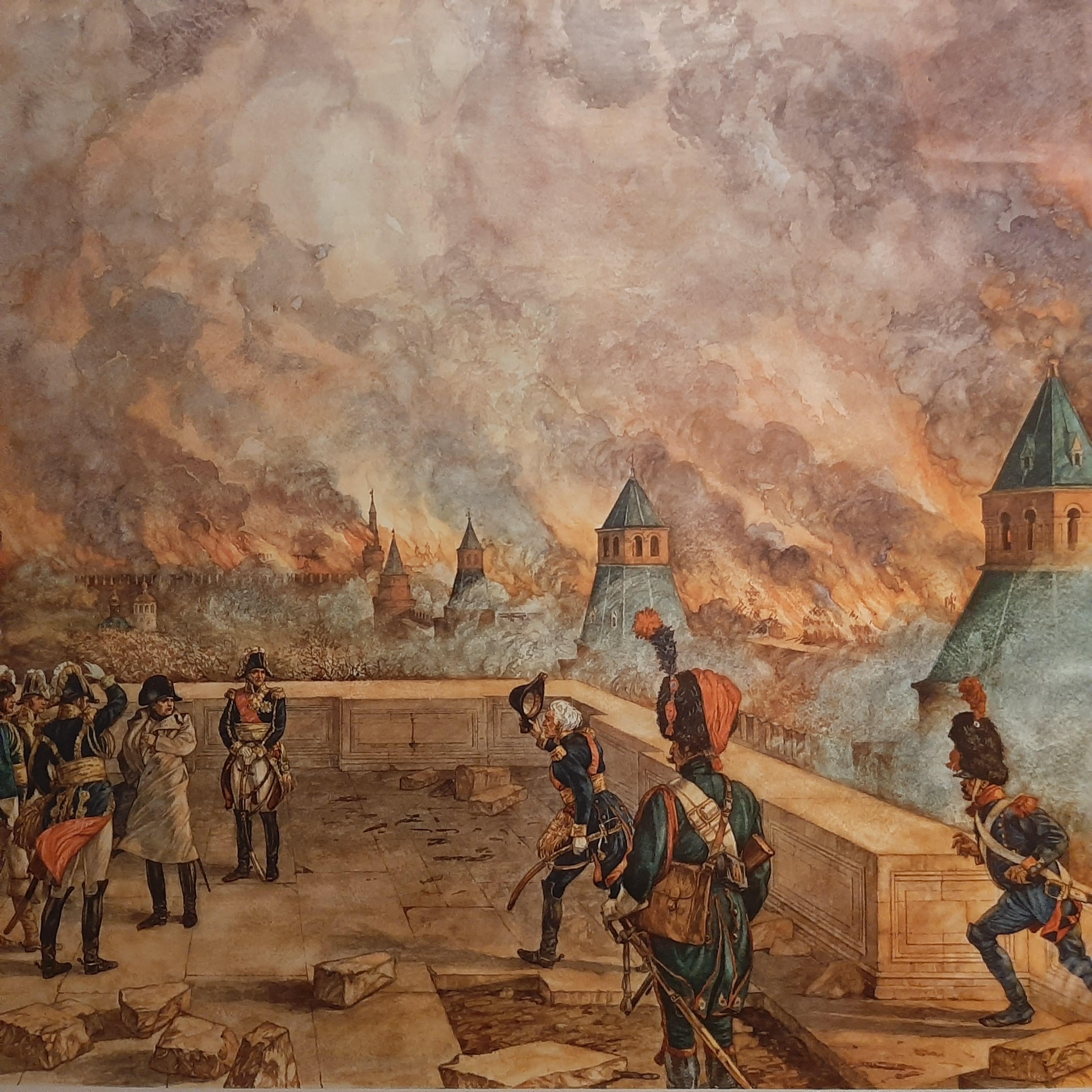The Great Fire of Moscow, 1812: Eine lebendige historische Darstellung (20. Jahrhundert) im Angebot