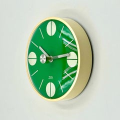 Vintage Wall Clock by Krups - Iconic 70s Space Age Design in Green
