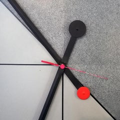 Vintage Wall Clock by Kurt B. Delbanco for Morphos, 1980s