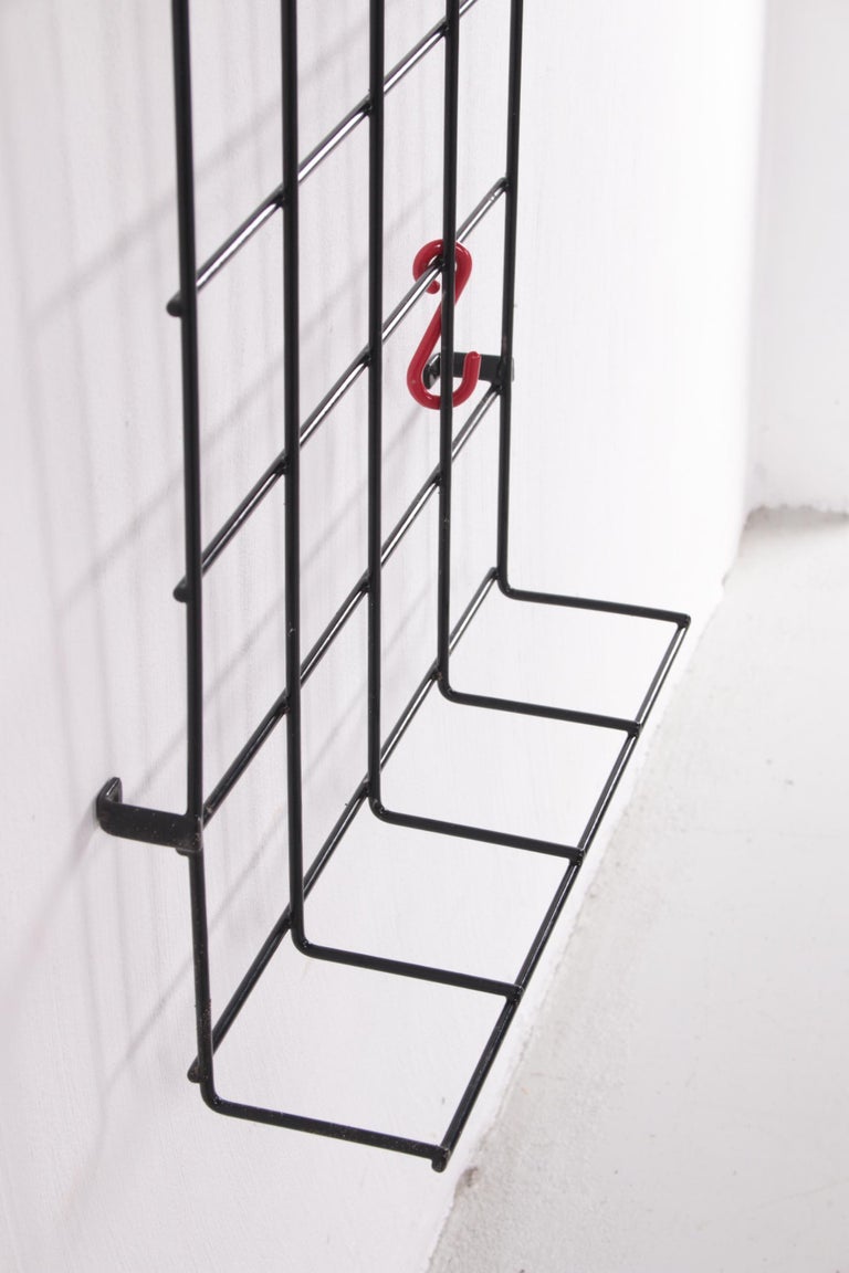 Vintage Wall Coat Rack Design by Karl Fichtel 1950s, Germany For Sale