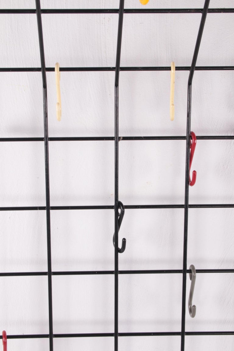 Vintage Wall Coat Rack Design by Karl Fichtel 1950s, Germany For Sale