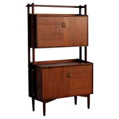 vintage wall cupboard  cupboard  secretary  60's