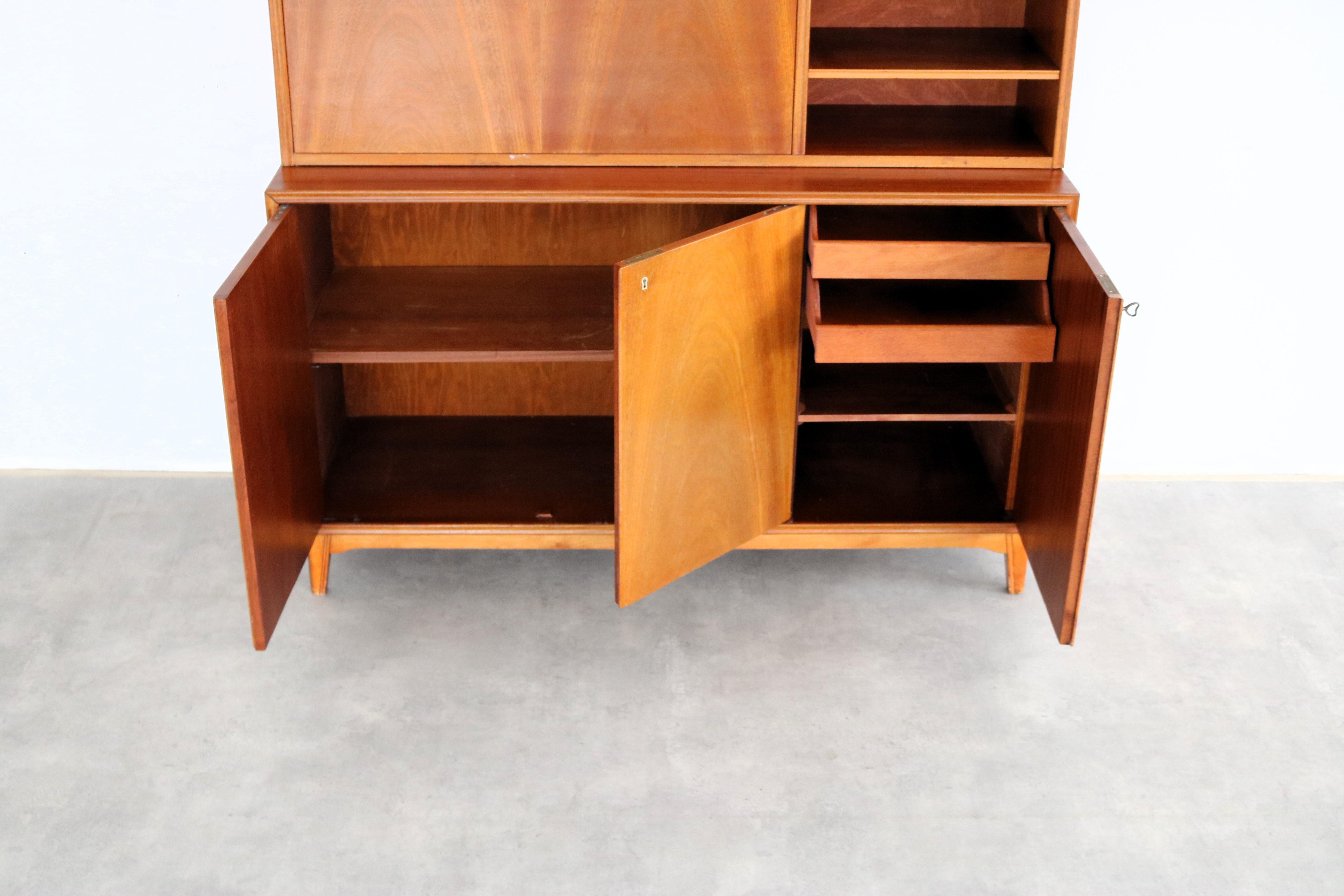 vintage wall cupboard  secretary  60s  Swedish 2