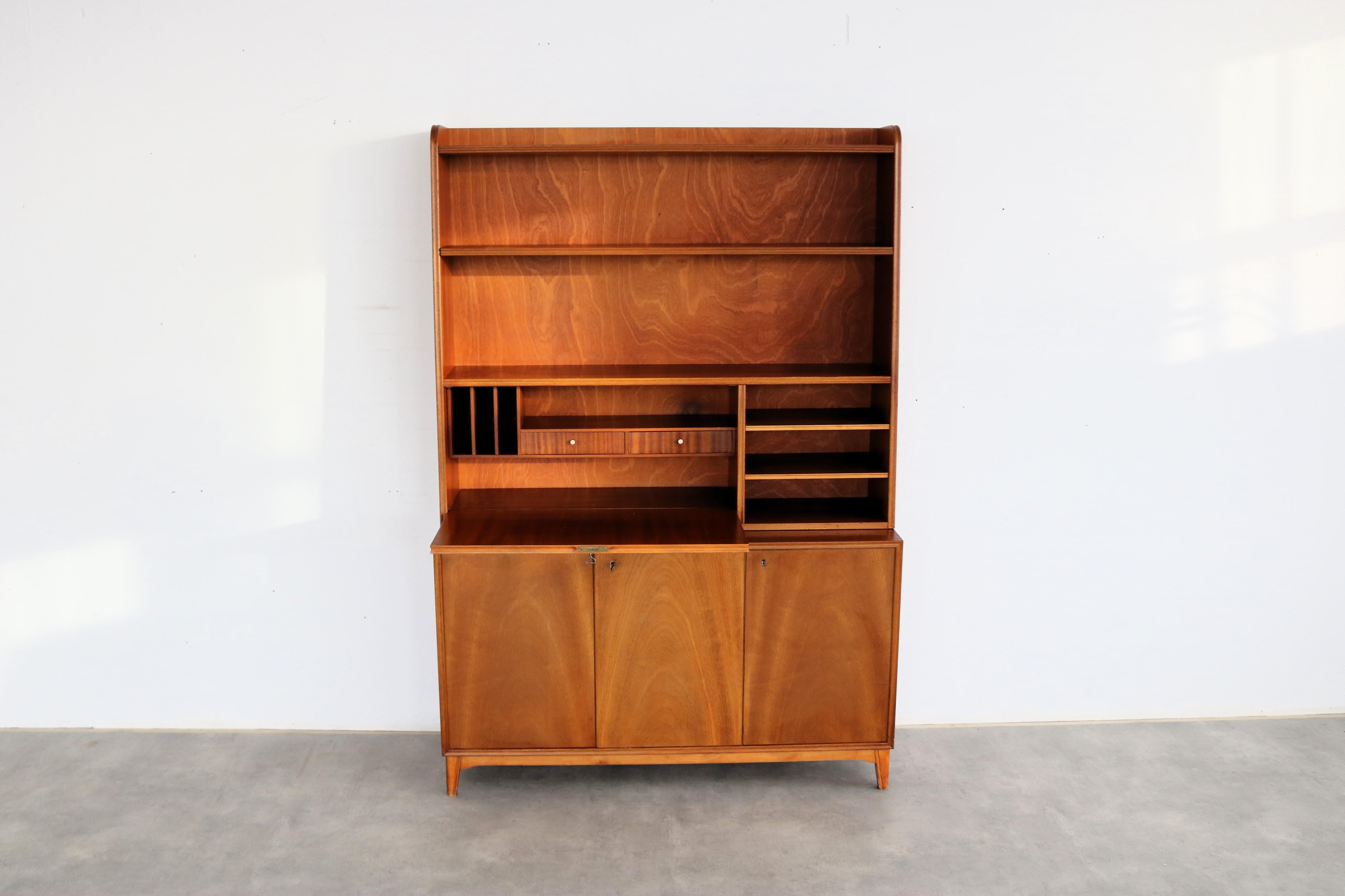vintage wall cupboard  secretary  60s  Swedish 3