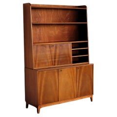 vintage wall cupboard secretary 60s Swedish
