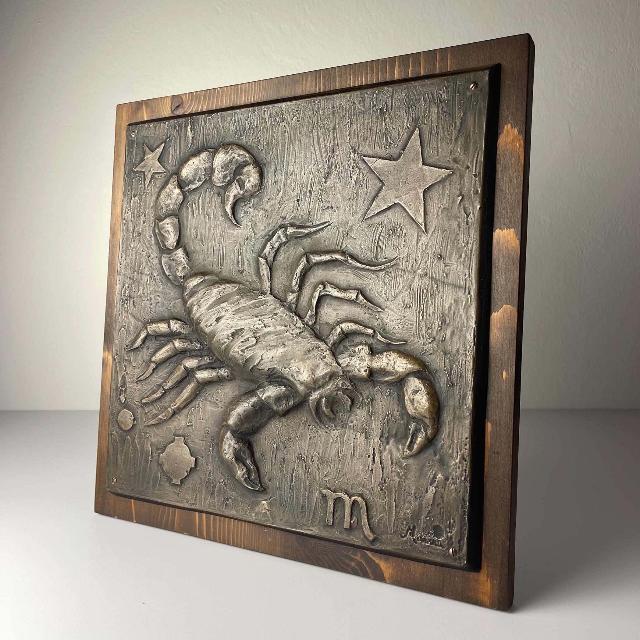 Décoration murale Scorpio de Salvino Marsura, Italie, années 1960 Bon état - En vente à Miklavž Pri Taboru, SI