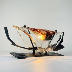 Vintage wall lamp Brutalist, Italy 1970s