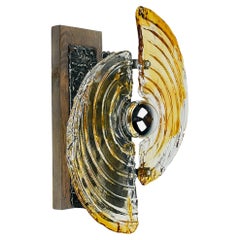 Vintage wall lamp Brutalist, Italy 1970s