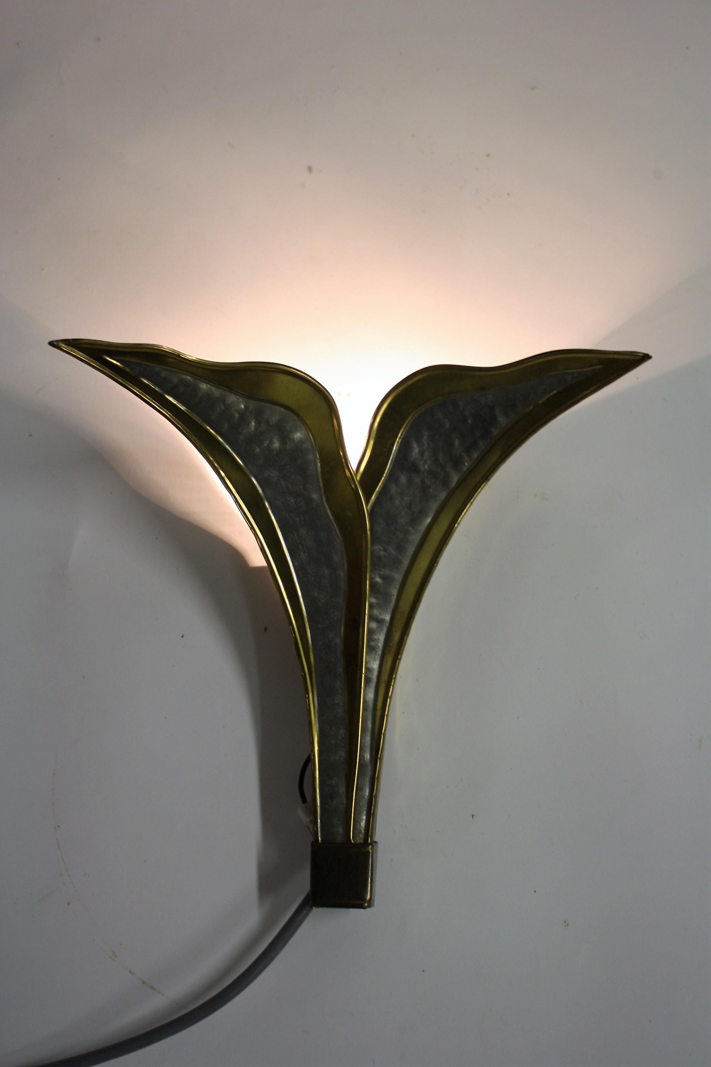 Vintage Wall Lamp by Isabelle & Richard Faure, 1970s In Good Condition In HEVERLEE, BE