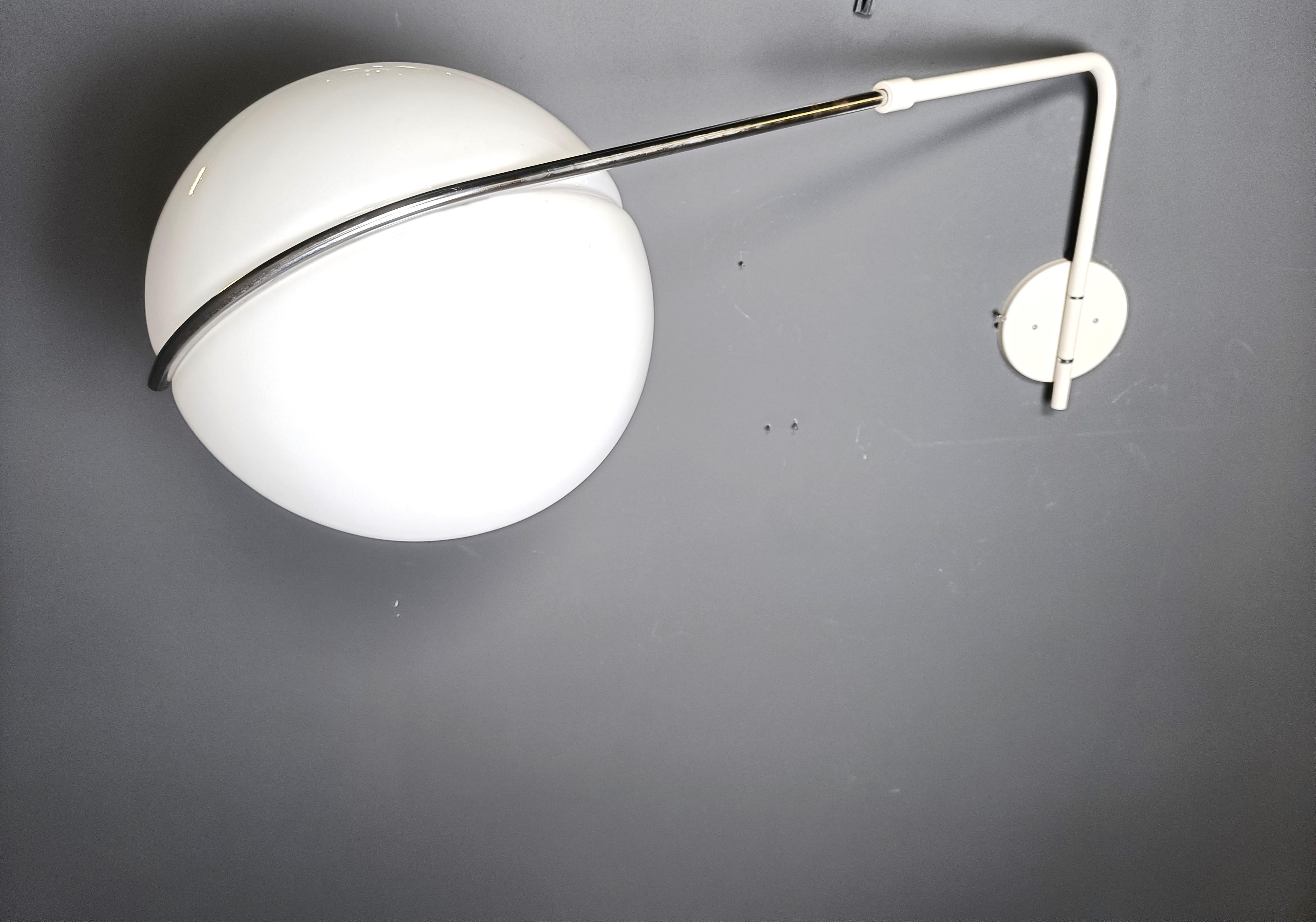 Late 20th Century Vintage wall lamp by Luigi Massoni for Guzzini, 1970s For Sale