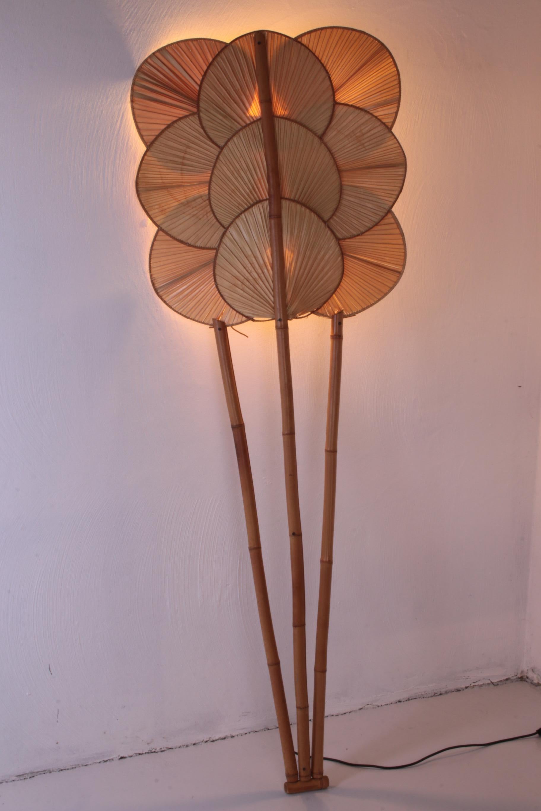 Bamboo Vintage Wall Lamp Design by Ingo Maurer, 1970 Germany