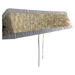 Vintage Wall Lamp in Brass and Acrylic, Hyval, Finland 1970s