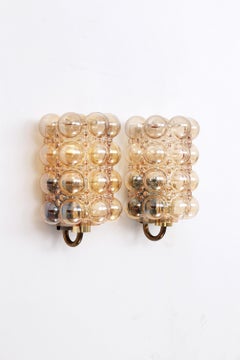 Vintage wall lamps by Helena Tynell for Glashütte Limburg Germany, 1960s