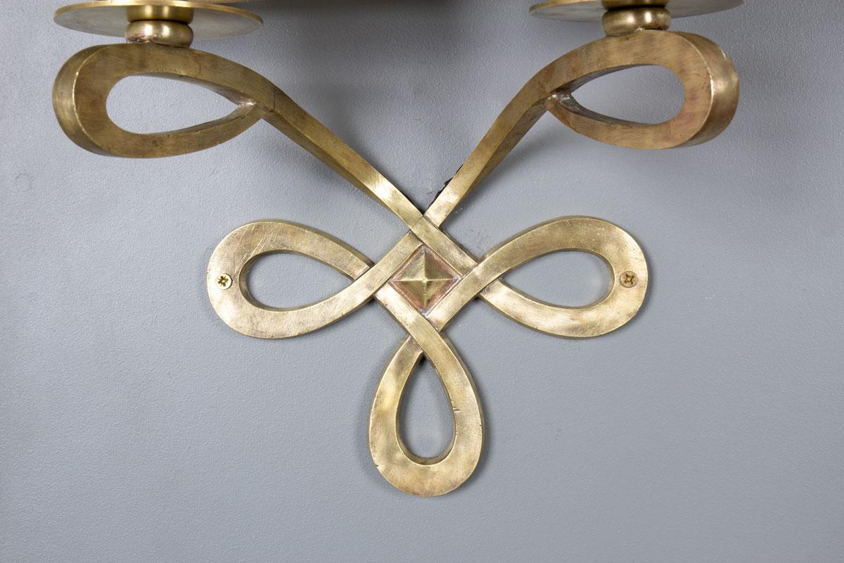 Vintage Wall Lights von Raymond Subes 1950, 2 Stück (20. Jahrhundert) im Angebot