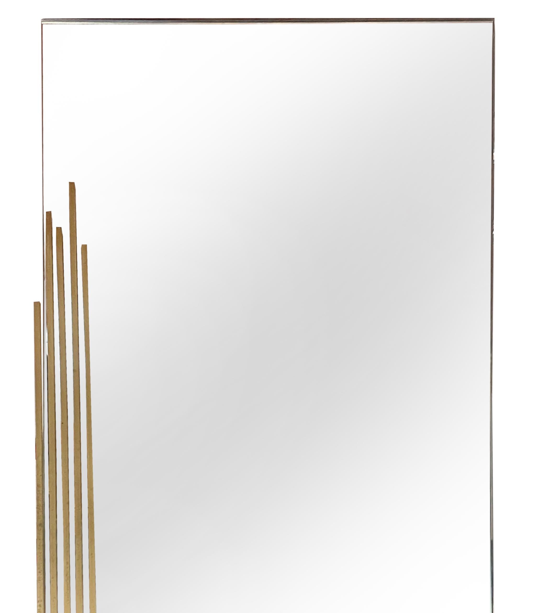 Italian Vintage Wall Mirror by Angelo Brotto for Esperia, Italy 1970s For Sale