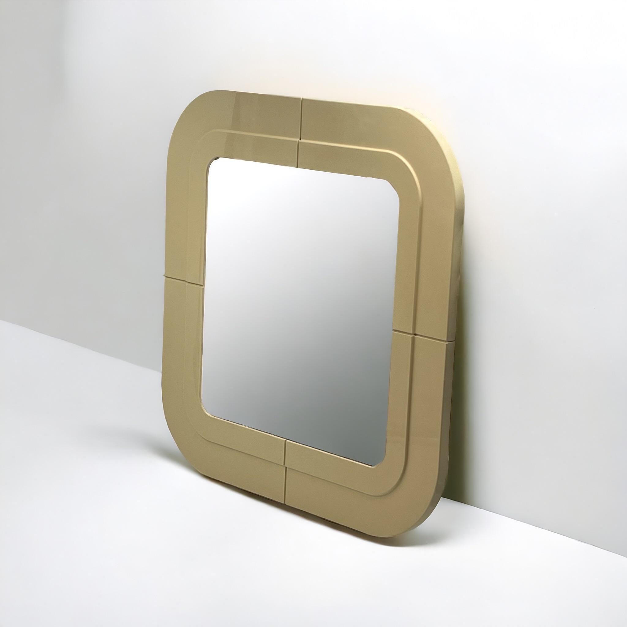 Mid-Century Modern Vintage Wall Mirror by Anna Castelli Ferrieri for Kartell - 1960s For Sale