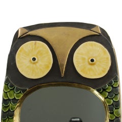 Vintage Wandspiegel von Mithé Espelt, Polychrom-Keramik, Frankreich, 1965