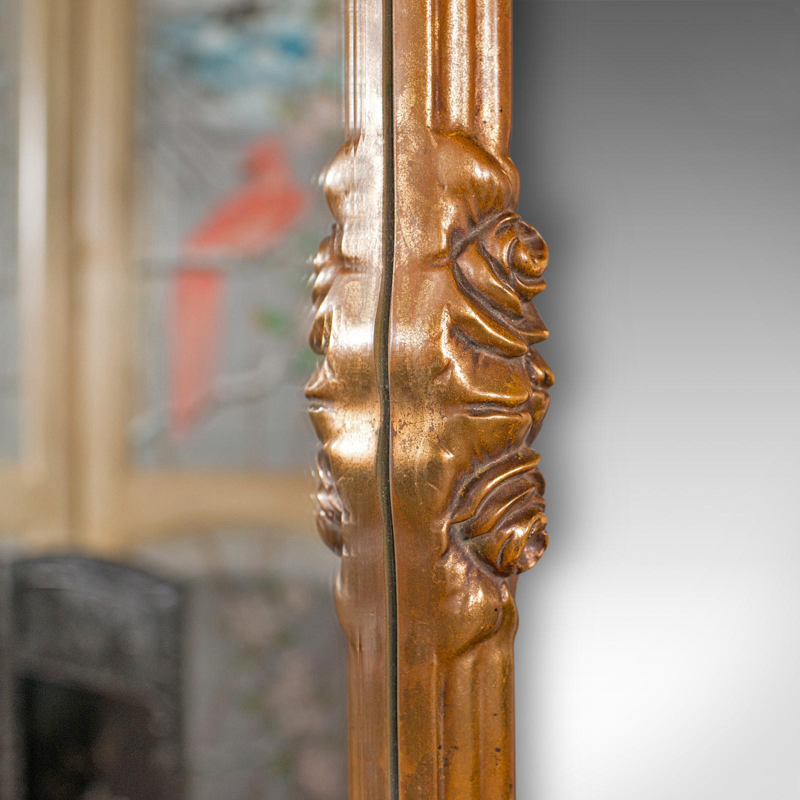 Vintage Wall Mirror, Continental, Gilt, Overmantle, Regency Revival, Late 20th In Good Condition For Sale In Hele, Devon, GB