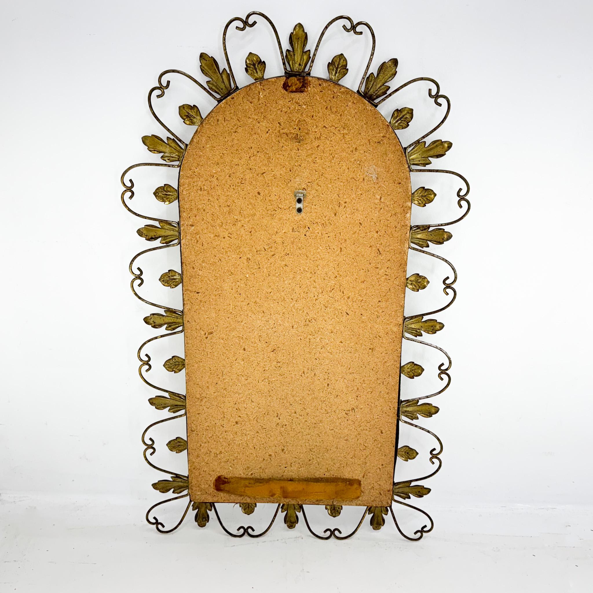 Métal Miroir mural vintage, France en vente