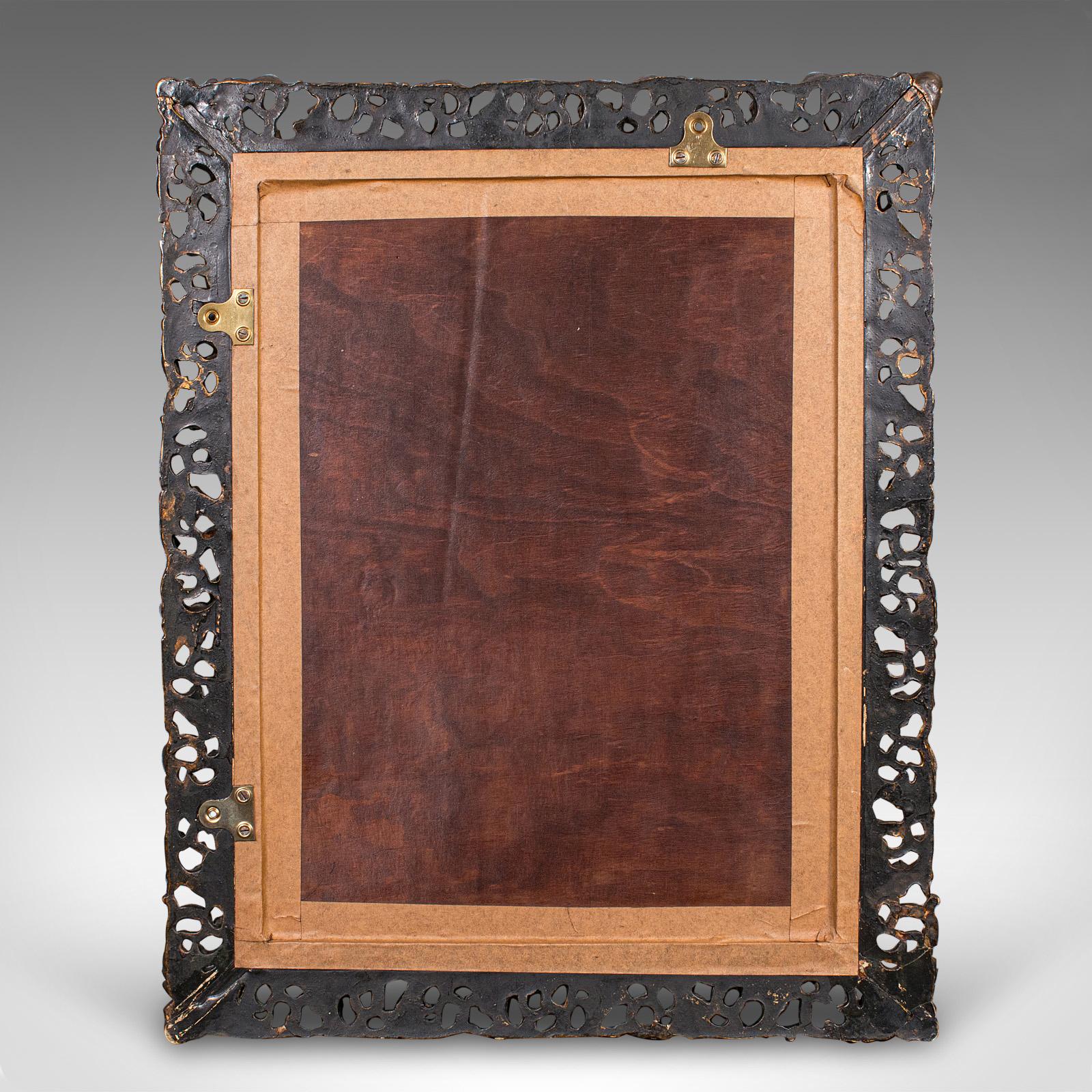 Espejo de Pared Vintage, Francés, Giltwood, Salón, Ornamentado, Mediados de Siglo, C.1950 en venta 2