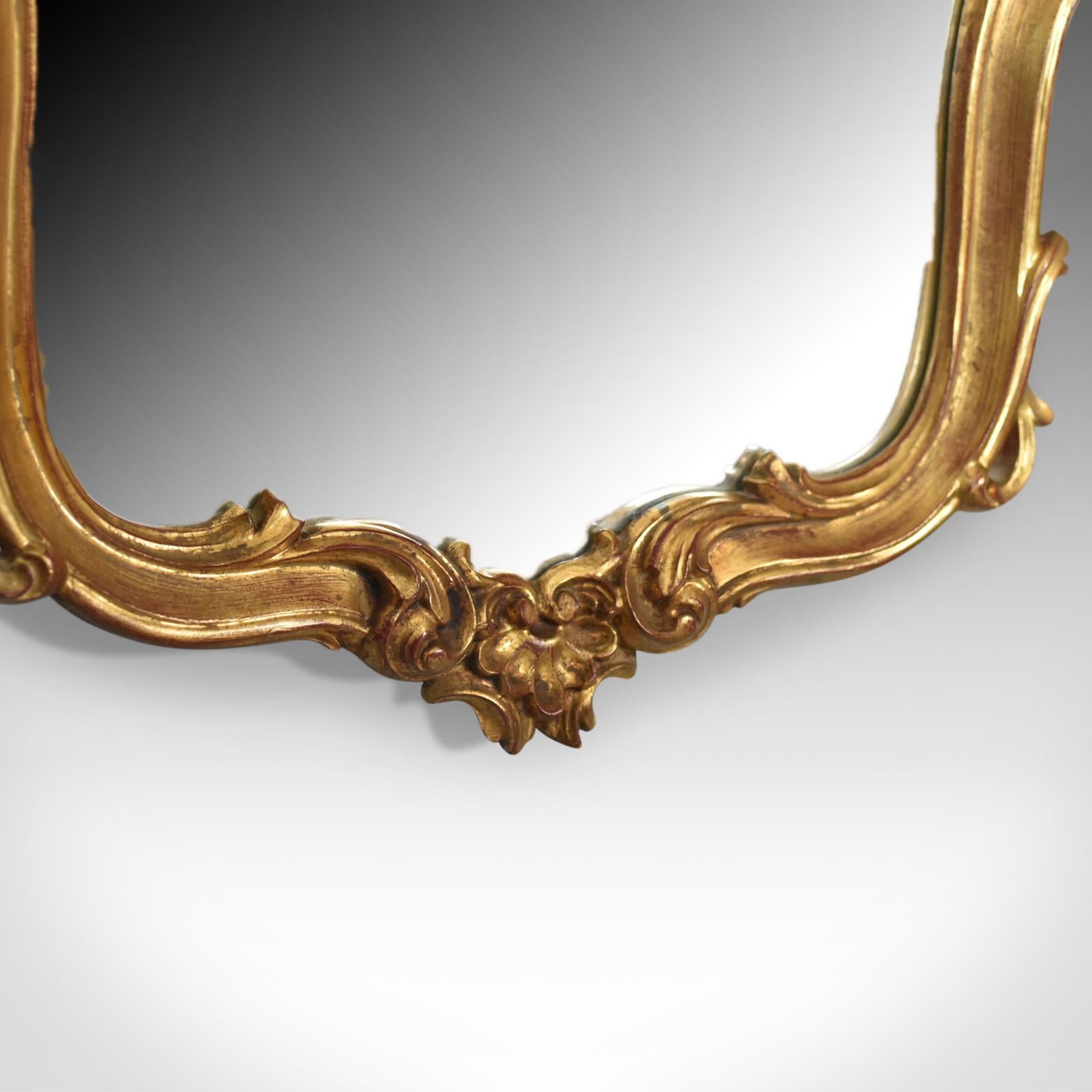 Vintage Wall Mirror, Victorian Rococo Revival Manner, English, Late 20th Century 2