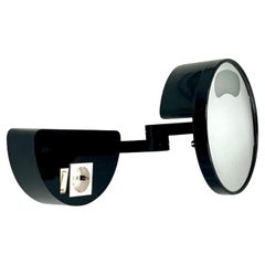 Vintage Wall Mirror with Light by Makio Hasuike for Gedy, 1970s