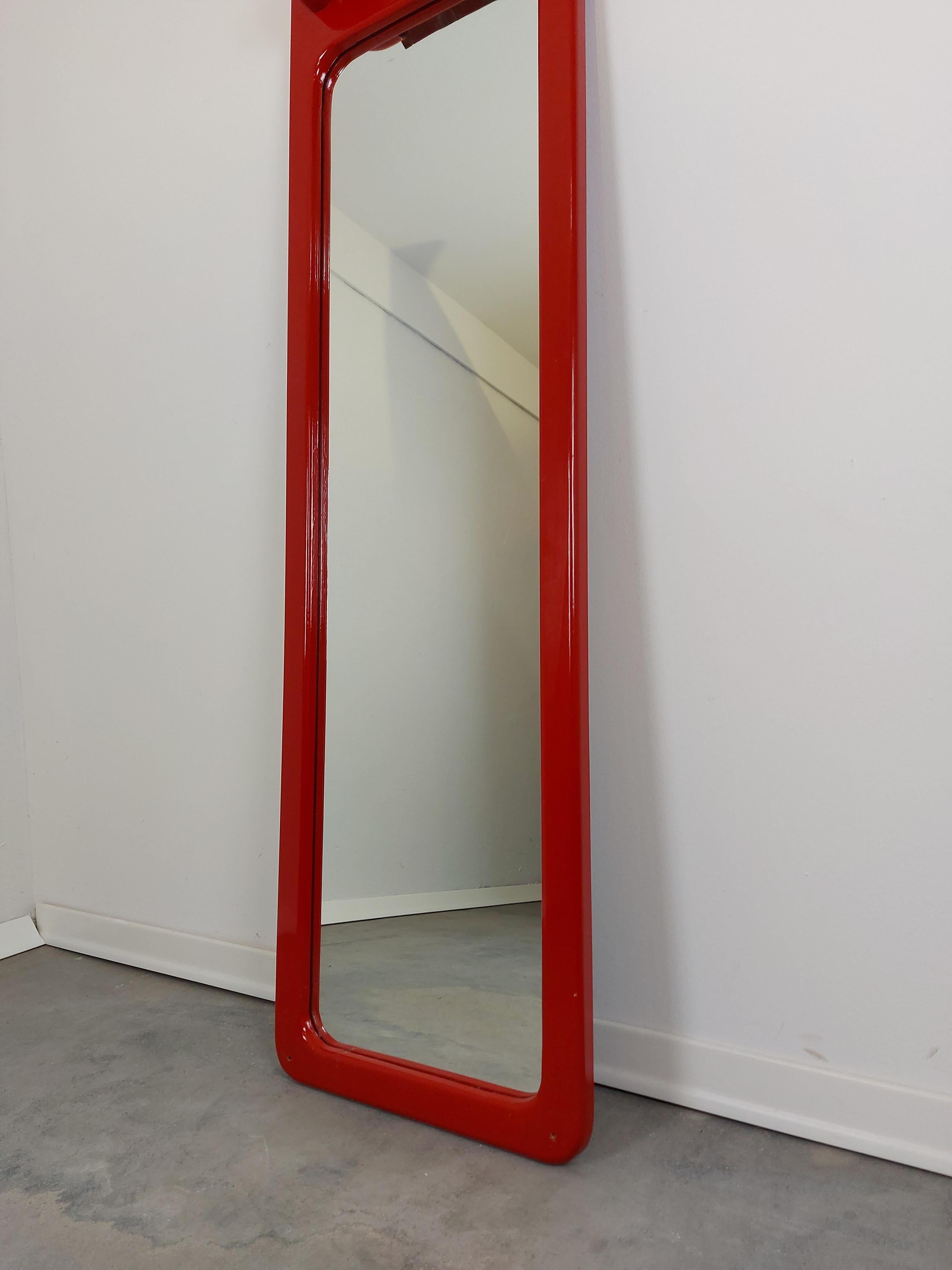 Vintage Wall Mirror with Lights, 1970s 2