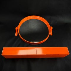 Wandspiegel im Vintage-Stil mit Regal aus Grosfillex, Frankreich, 1970er Jahre