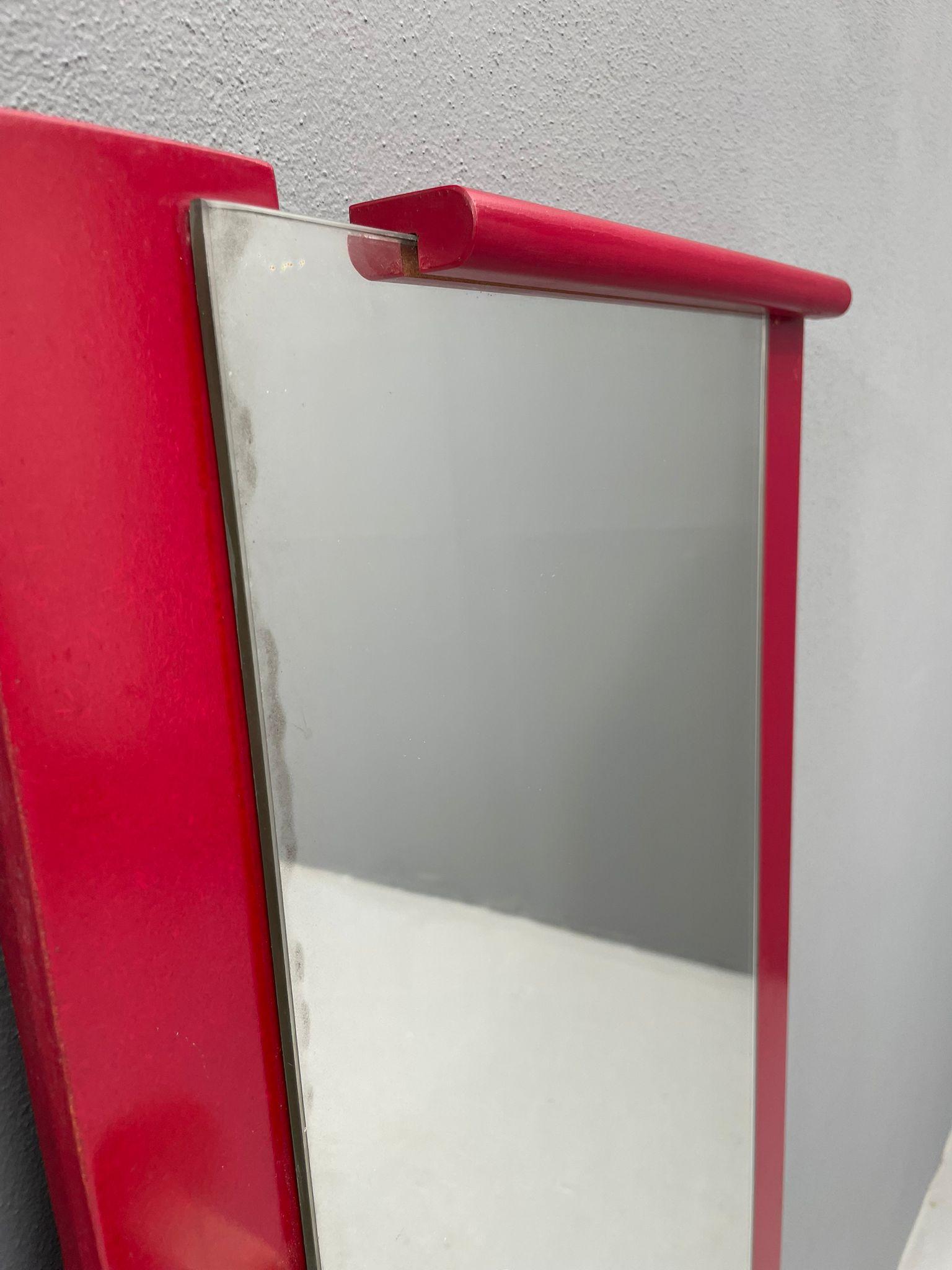 Perchero Vintage de Pared con Espejo y Cajón, Años 60, Checoslovaquia siglo XX en venta